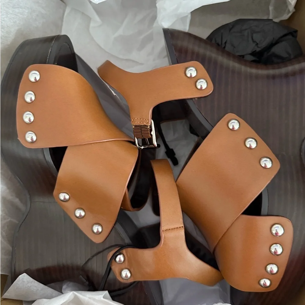 NIB Zara Platform Sandals price firm